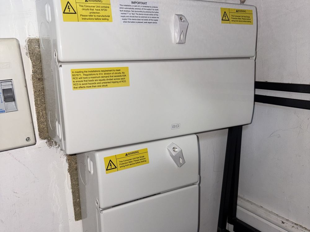 Consumer unit installation